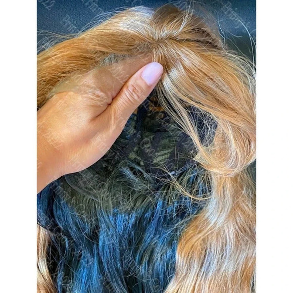 Synthetic Lace Front Wig Wavy Long Layered 18-20" Beach Wave 20" 4/30/1B Hair - Picture 10 of 12